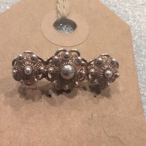 Elegant Gold and Silver Brooch